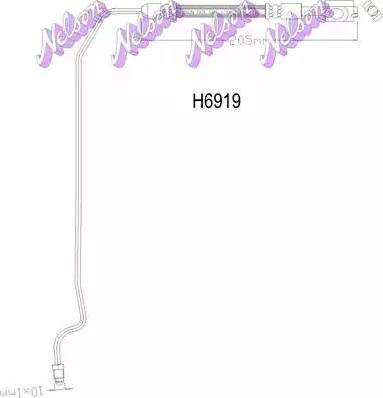 Brovex-Nelson H6919 - Тормозной шланг autosila-amz.com