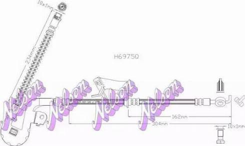 Brovex-Nelson H6975Q - Тормозной шланг autosila-amz.com