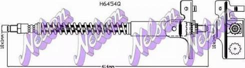 Brovex-Nelson H6454Q - Тормозной шланг autosila-amz.com