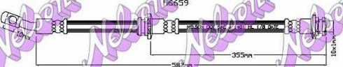 Brovex-Nelson H6659 - Тормозной шланг autosila-amz.com