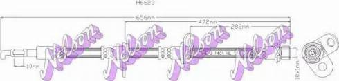 Brovex-Nelson H6623 - Тормозной шланг autosila-amz.com