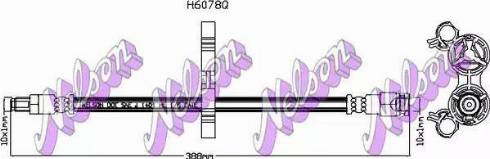 Brovex-Nelson H6078Q - Тормозной шланг autosila-amz.com