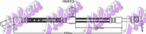 Brovex-Nelson H6843 - Тормозной шланг autosila-amz.com