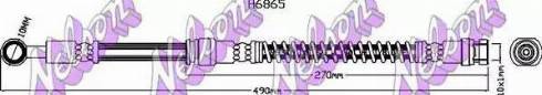 Brovex-Nelson H6865 - Тормозной шланг autosila-amz.com