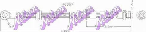 Brovex-Nelson H6887 - Тормозной шланг autosila-amz.com