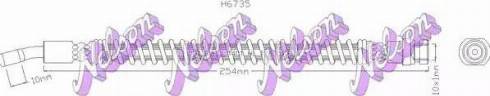 Brovex-Nelson H6735 - Тормозной шланг autosila-amz.com