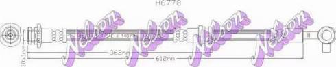 Brovex-Nelson H6778 - Тормозной шланг autosila-amz.com