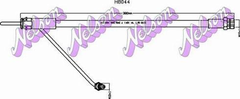 Brovex-Nelson H8044 - Тормозной шланг autosila-amz.com