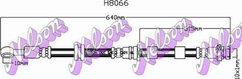 Brovex-Nelson H8066 - Тормозной шланг autosila-amz.com