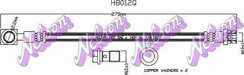 Brovex-Nelson H8012Q - Тормозной шланг autosila-amz.com