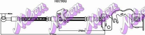 Brovex-Nelson H8198Q - Тормозной шланг autosila-amz.com