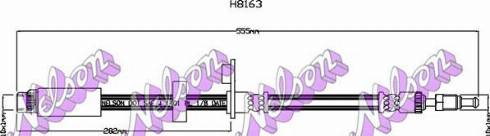 Brovex-Nelson H8163 - Тормозной шланг autosila-amz.com