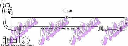 Brovex-Nelson H8104Q - Тормозной шланг autosila-amz.com