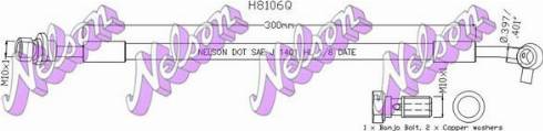 Brovex-Nelson H8106Q - Тормозной шланг autosila-amz.com