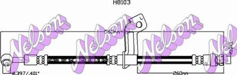 Brovex-Nelson H8103 - Тормозной шланг autosila-amz.com