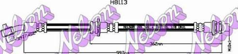 Brovex-Nelson H8113 - Тормозной шланг autosila-amz.com
