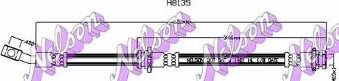 Brovex-Nelson H8135 - Тормозной шланг autosila-amz.com