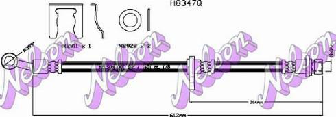 Brovex-Nelson H8347Q - Тормозной шланг autosila-amz.com