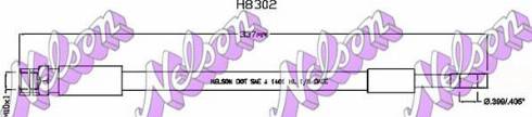 Brovex-Nelson H8302 - Тормозной шланг autosila-amz.com