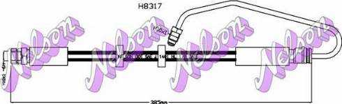 Brovex-Nelson H8317 - Тормозной шланг autosila-amz.com