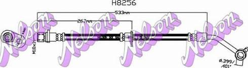 Brovex-Nelson H8256 - Тормозной шланг autosila-amz.com