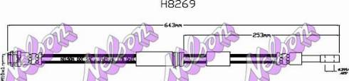 Brovex-Nelson H8269 - Тормозной шланг autosila-amz.com