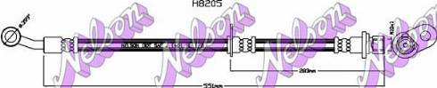 Brovex-Nelson H8205 - Тормозной шланг autosila-amz.com