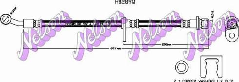 Brovex-Nelson H8289Q - Тормозной шланг autosila-amz.com