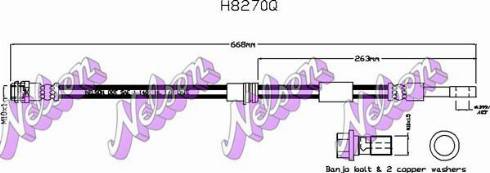 Brovex-Nelson H8270Q - Тормозной шланг autosila-amz.com