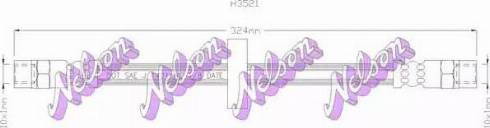 Brovex-Nelson H3521 - Тормозной шланг autosila-amz.com