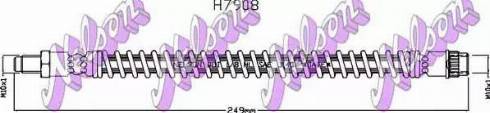 Brovex-Nelson H7908 - Тормозной шланг autosila-amz.com