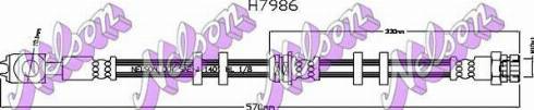 Brovex-Nelson H7986 - Тормозной шланг autosila-amz.com