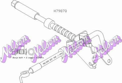 Brovex-Nelson H7987Q - Тормозной шланг autosila-amz.com