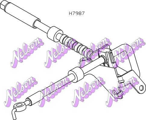 Brovex-Nelson H7987 - Тормозной шланг autosila-amz.com