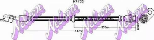 Brovex-Nelson H7453 - Тормозной шланг autosila-amz.com
