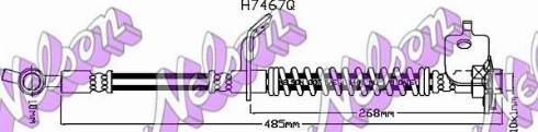 Brovex-Nelson H7467Q - Тормозной шланг autosila-amz.com