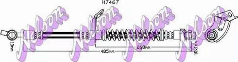 Brovex-Nelson H7467 - Тормозной шланг autosila-amz.com