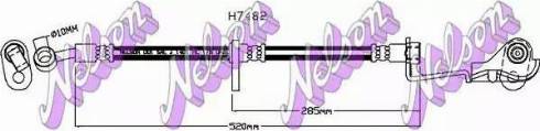 Brovex-Nelson H7482 - Тормозной шланг autosila-amz.com