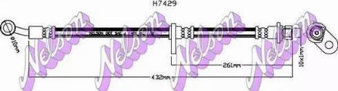 Brovex-Nelson H7429 - Тормозной шланг autosila-amz.com