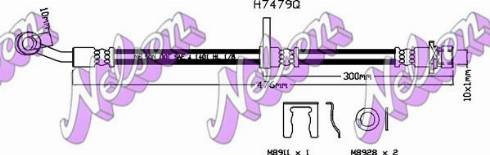 Brovex-Nelson H7479Q - Тормозной шланг autosila-amz.com