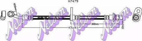 Brovex-Nelson H7479 - Тормозной шланг autosila-amz.com