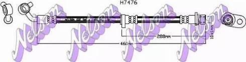 Brovex-Nelson H7476 - Тормозной шланг autosila-amz.com