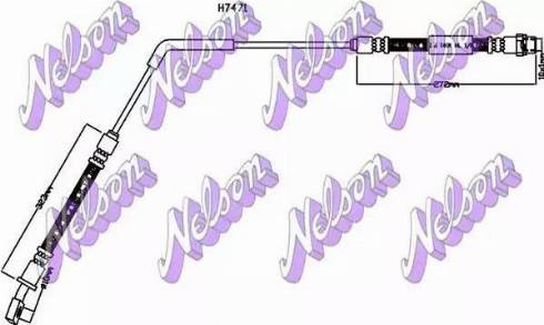 Brovex-Nelson H7471 - Тормозной шланг autosila-amz.com