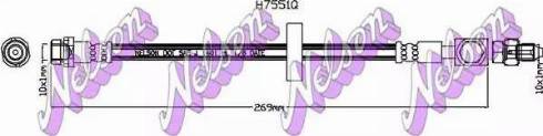 Brovex-Nelson H7551Q - Тормозной шланг autosila-amz.com