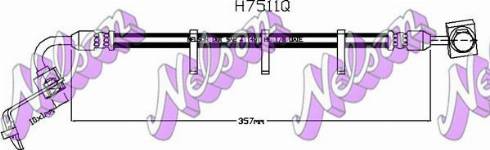 Brovex-Nelson H7511Q - Тормозной шланг autosila-amz.com