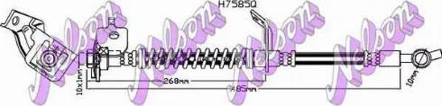 Brovex-Nelson H7585Q - Тормозной шланг autosila-amz.com