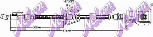 Brovex-Nelson H7539 - Тормозной шланг autosila-amz.com