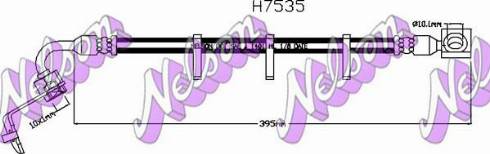 Brovex-Nelson H7535 - Тормозной шланг autosila-amz.com