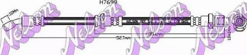 Brovex-Nelson H7699 - Тормозной шланг autosila-amz.com