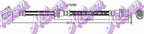 Brovex-Nelson H7698 - Тормозной шланг autosila-amz.com